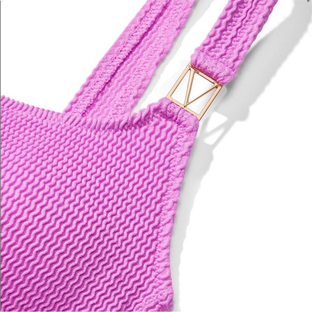 Pink Ribbed Bikini Set - Picture 3 of 5
